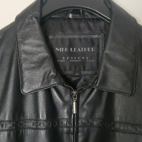 Vintage Niko Genuine Leather Designs Jacket